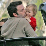 Ben kissing daughter