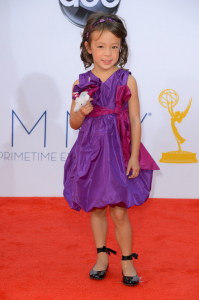 Child Star Aubrey Anderson-Emmons started the trend of child stars carrying stuffed animals on the red carpet