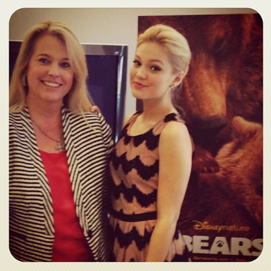HMB Editor Tracy Bobbitt with Olivia Holt (exclusive interview later this week!) 