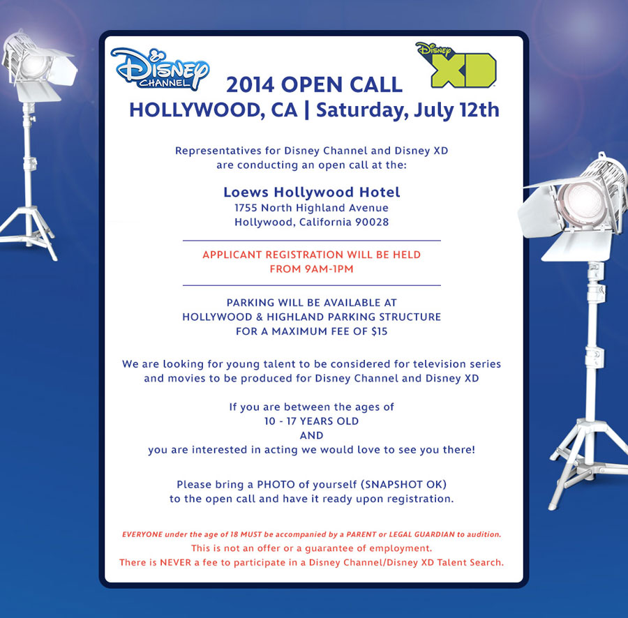 Hollywood Mom Blog Disney Open Casting Call