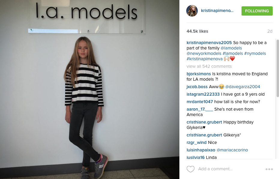 L A Models Signs Kristina Pimenova 10 Hollywood Mom Blog