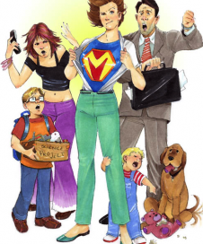 cartoon family