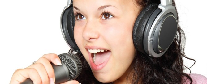 girl singing